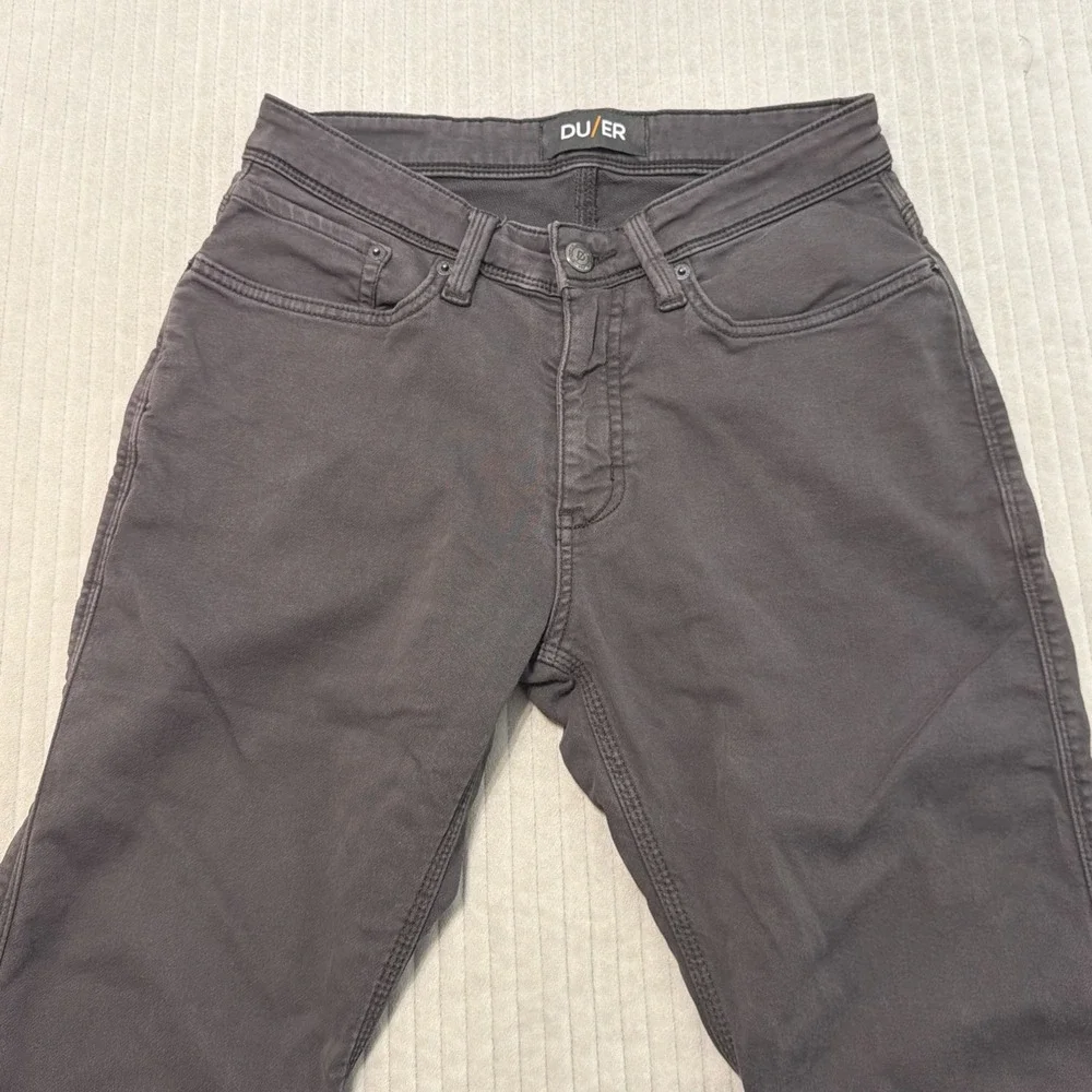 DU/ER N2X Relaxed Taper Jeans Mens 30x30 Gray Performance Stretch